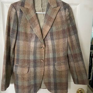 Elegant Plaid Women's Blazer